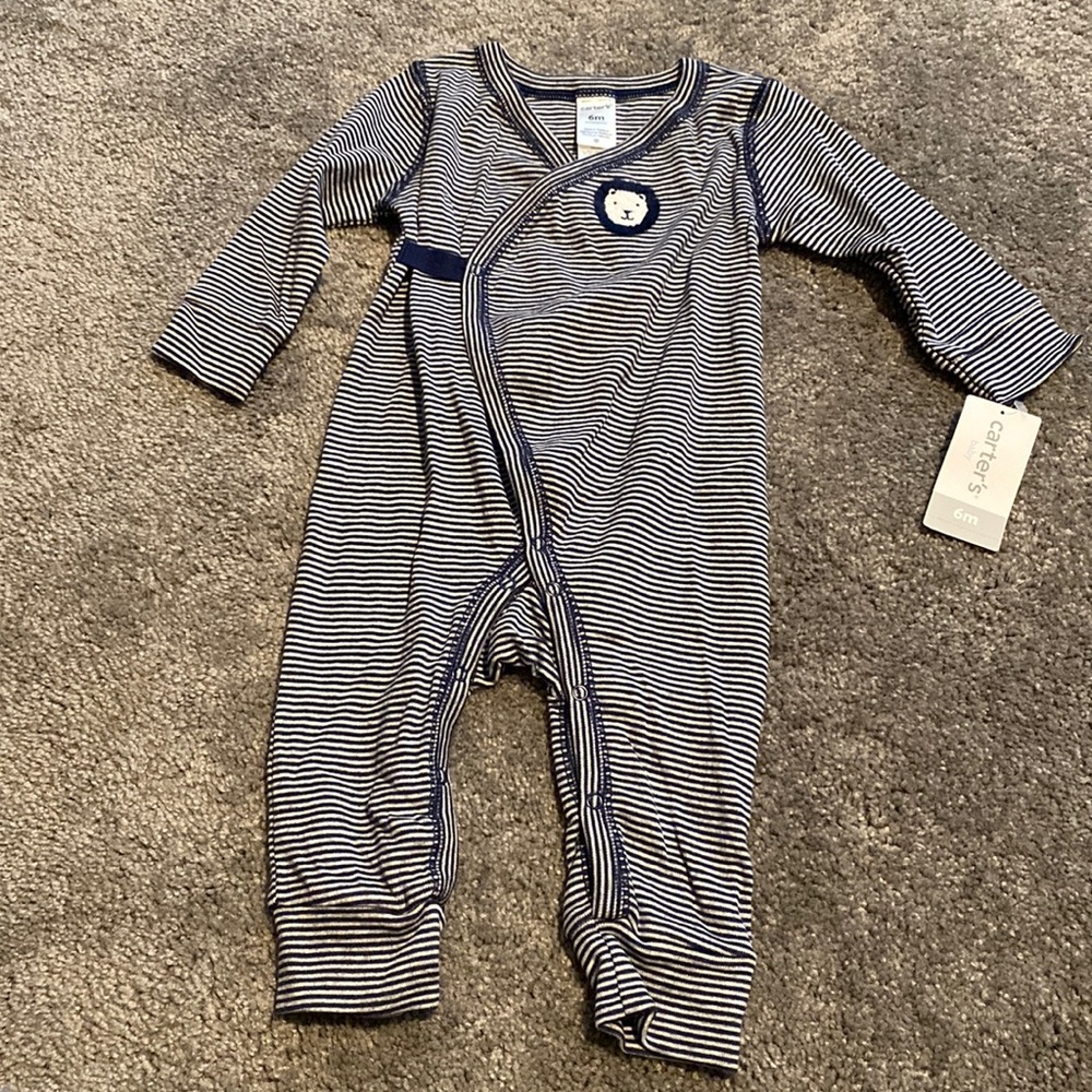 Blue & White Stripped Outfit